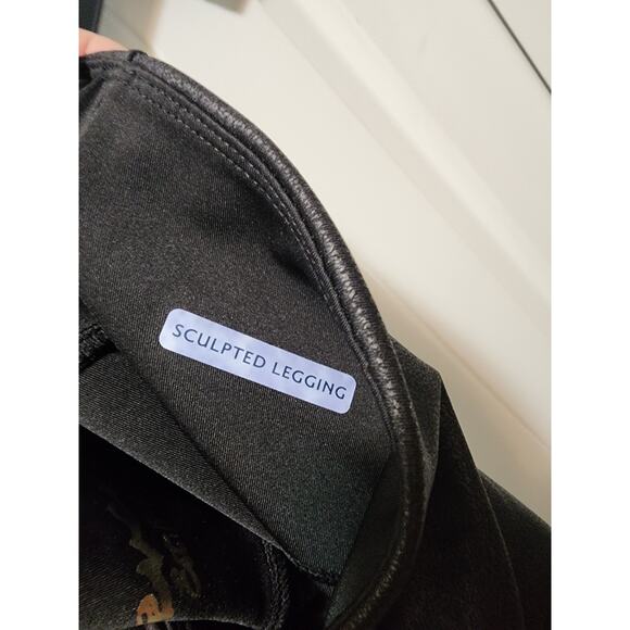 SEVEN 7 Women's Faux Leather High Rise Sculpted Leggings Black Size L - Picture 4 of 7